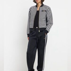Adidas Vichy Houndstooth Jacket NWT Black White XL